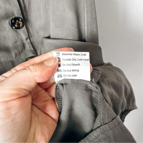 Elsie & Zoey Short Sleeve Mini Green Dress Size Large - Picture 5 of 6